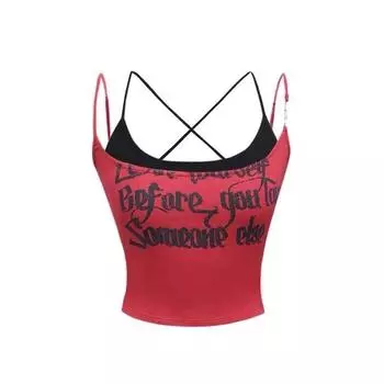 Новый летний сексуальный тонкий комплект из 2 предметов для женщин 2000-х годов, повседневный облегающий камзол с принтом, красный модный укороченный топ Y2k, костюм в корейском стиле, популярные девушки XS красный