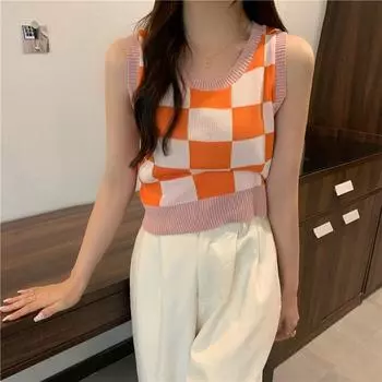Новый летний стиль отвергает посредственный дизайн жилета, сексуальная спинка, тонкая основа для чулок, горячая девушка One size