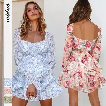 Новый летний женский комбинезон, повседневный тонкий пляжный комбинезон с длинными рукавами, сексуальный комбинезон