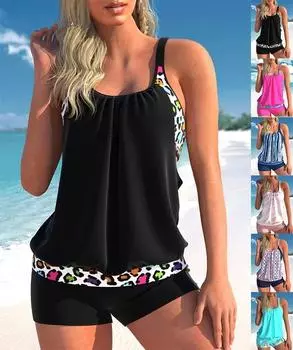 Новый летний женский купальник для отдыха на курорте в модном дизайне с мраморным принтом, комплект из двух частей S-6XL S