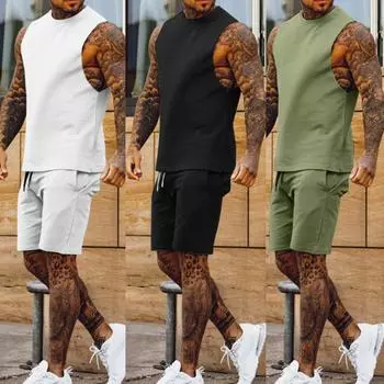 Новый летний жилет, мужская свободная однотонная рубашка с лацканами и принтом, спортивная одежда XXL