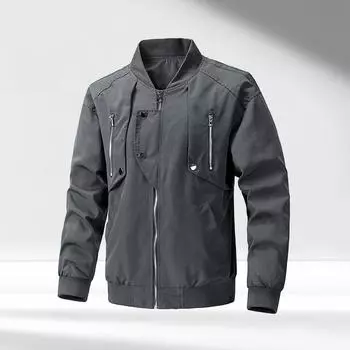 Новый летный костюм, мужская повседневная куртка, однотонная рабочая одежда, куртка с заклепками, американская ретро-верхняя одежда для мужчин M