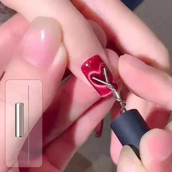 Новый магнитный ноготь кошачий глаз магнит с железной проволокой создание геля эффект сердца для кошки X2Q9 gray-1pcs