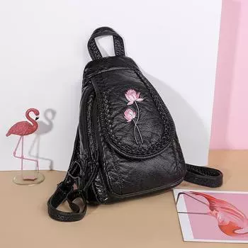 Новый маленький рюкзак многофункциональная нагрудная сумка сумка через плечо новый рюкзак из мягкой искусственной кожи корейский модный женский рюкзак