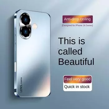 Новый матовый чехол для iPhone 16 с гальваническим покрытием линз, полная защита корпуса для iPhone 16 Pro Max For iPhone 16 Pro чёрный
