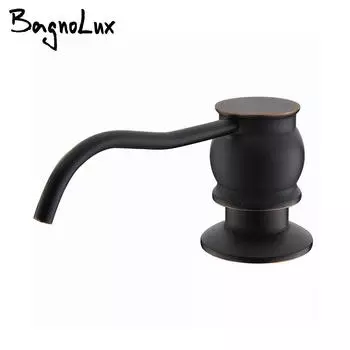 Новый матовый никель и масло натертая черная бронза 100% латунь кухонная и ванная раковина дозатор жидкого мыла