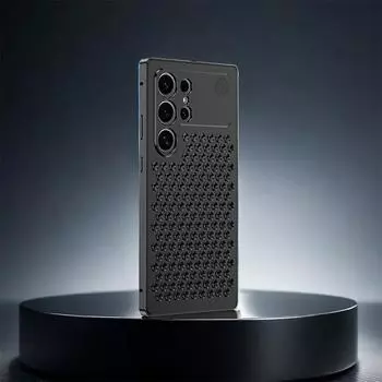 Новый металлический чехол для телефона Samsung S24 S23 с ультра-алюминиевым сплавом, рассеивающим тепло, амортизирующим заднюю крышку For S24