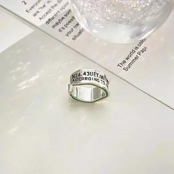 Новый металлический зажим для ушей с буквами, модный и индивидуальный, простой и универсальный, без отверстия для ушей, зажим для ушей