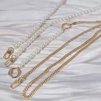 Новый милый аксессуар для телефона, цепочка со съемными частями, белая цепочка через плечо из смолы с жемчугом, роскошный шейный ремешок, чехол для телефона, цепочки, акриловая цепочка на плечо 120CM