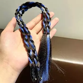 Новый милый крутой Y2k пик окрашивание твист коса имитация волос боксерская коса темперамент заколка для волос аксессуары для волос