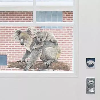 Новый милый стикер на стену с изображением медведя Коалы, украшение для дома, декор для гостиной, самоклеящиеся обои для детской комнаты, наклейки с милыми животными THY3045