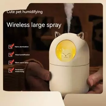 Новый милый увлажнитель воздуха для домашних животных USB для дома и автомобиля, мини-увлажнение, маленькая ослепительная ароматерапевтическая машина, увлажнитель воздуха, подарок, необходимый для домашнего офиса