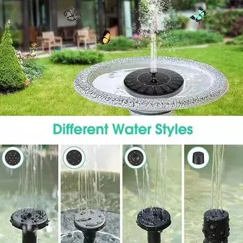 Новый мини-фонтан на солнечной батарее для бассейна, пруда, фонтана с водопадом, садовых принадлежностей, украшения, фонтана на солнечной батарее, ванночек для птиц