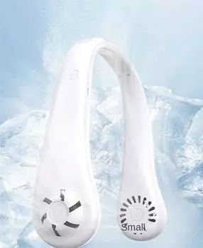 Новый мини-шейный портативный безлопастной подвесной шейный аккумуляторный воздушный охладитель, 3-скоростной мини-летний спортивный вентилятор розовый