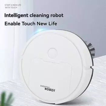 Новый мини-умный многофункциональный пылесос Climbing Sweeper с тремя в одном всасывающими и подметающими драконами белый