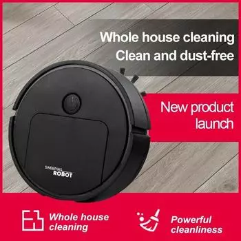 Новый мини-умный многофункциональный пылесос Climbing Sweeper с тремя в одном всасывающими и подметающими драконами белый