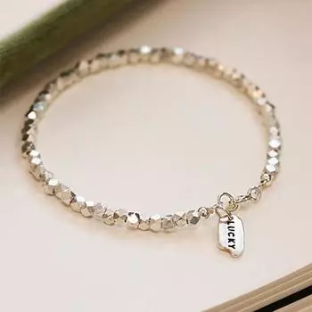 Новый минималистичный браслет с буквами из сломанного серебра и несколько пар браслетов, универсальный и роскошный для женщин Adjustable size