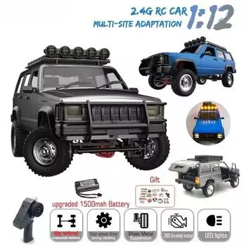 Новый MN78 1:12 полномасштабных моделей MN RTR версии RC Car 2.4G 4WD 280 Motor пропорциональный внедорожный RC автомобиль с дистанционным управлением для мальчиков Подарки MN78 синий