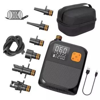 Новый многофункциональный беспроводной воздушный насос 8000 мАч с сенсорным экраном портативный электрический насос для накачивания шин для автомобиля велосипеда мотоцикла мини воздушный компрессор внешний аккумулятор