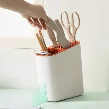 Новый многофункциональный держатель для ножей, пластиковая наклонная поверхность, держатель для палочек для еды, дренажный держатель для ножей, стойка для столешницы