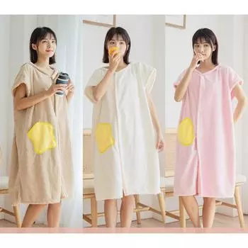 Новый многофункциональный носимый плащ-накидка, цельный купальник с капюшоном, халат, юката, домашний купальник, юбка с капюшоном из кораллового флиса 140*90CM синий