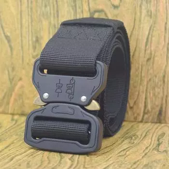 Новый многофункциональный пояс 3,8 см, нейлоновый пояс для тренировок на открытом воздухе чёрный