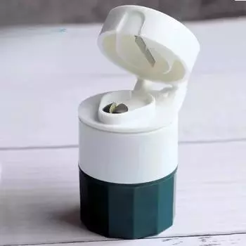 Новый многофункциональный портативный измельчитель для порошковых таблеток, резак для таблеток, медицинский разделитель, коробка для хранения таблеток, дробилка, разветвители Pod Bas зелёный