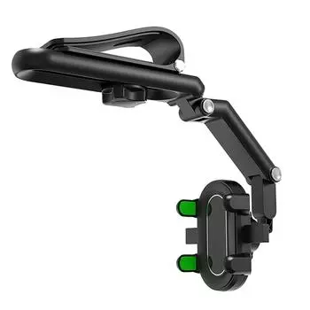 Новый многофункциональный солнцезащитный козырек 1080°, универсальный вращающийся на 360 градусов держатель для телефона, подходящий для любой сцены, автомобильный держатель - вращающийся и выдвижной One Size зелёный