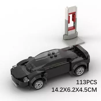 Новый MOC Технический автомобиль Модель 3 Модель X Зарядка Pile Электромобиль Город Скорость Чемпионы Наборы Строительные блоки Детские игрушки Подарки