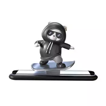 Новый модернизированный скейтборд медведь автомобиль украшения бесшумное скольжение с вождением милая кукла автомобиль приборная панель украшения маленький и изысканный