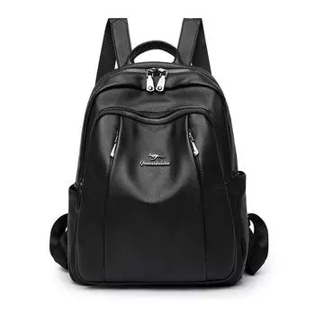 Новый модный большой емкости мягкий кожаный узор корейской версии женского осенне-зимнего повседневного рюкзака легкий рюкзак