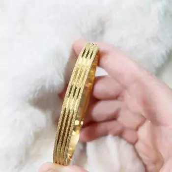 Новый модный браслет из титановой стали с простыми золотыми гладкими полосками для женщин в корейском стиле с имитацией золотой пряжки 18cm