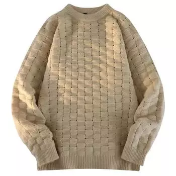 Новый модный бренд, высококачественный гладкий свитер, трикотаж, мужской свободный модный свитер с рукавами M