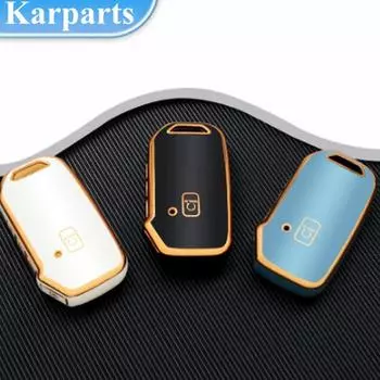 Новый модный чехол из ТПУ с дистанционным управлением от автомобиля для Kia Telluride Telluride SX 2021 Sportage R 2022 K5 GT Line 2021 Seltos 2020 чёрный