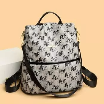 Новый модный европейский и американский модный кожаный женский рюкзак ретро дорожная сумка на плечи