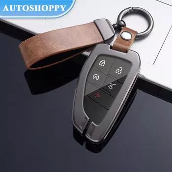 Новый модный металлический цинковый чехол для ключей от автомобиля, брелок для Chevrolet Tahoe Suburban для Buick ENVISION S Plus Avenir 2020 2021 для GMC Yukon For Chevrolet чёрный