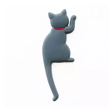 Новый модный милый креативный многофункциональный магнитный настенный крючок в виде кошки, наклейка на холодильник, магнит на холодильник, декоративный держатель вешалки
