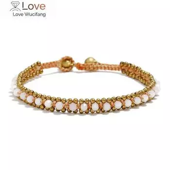 Новый модный плетеный браслет на щиколотку из вощеной веревки для женщин, простой литературный свежий браслет на щиколотку для занятий йогой на пляже 22cm