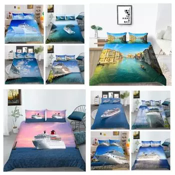 Новый модный пододеяльник Roats, уникальный дизайн, пододеяльник с наволочкой, дышащий домашний комплект постельного белья, высококачественный комплект постельного белья UK Single 135x200cm