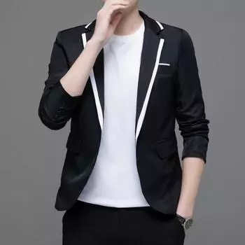 Новый модный повседневный мужской костюм большого размера, цветной мужской деловой костюм, мужское пальто на весну и осень M