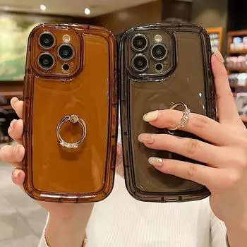 Новый модный прозрачный чехол из ТПУ с овальной рамкой для IPhone 14 Pro Max 14 Pro 14 Plus 14 13 Pro 13 12 Pro 11 XR iPhone 14 красный