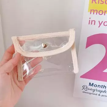 Новый модный прозрачный кошелек для монет из ПВХ, женский кошелек с держателем для карт, прозрачный маленький кошелек, мини-сумка для хранения