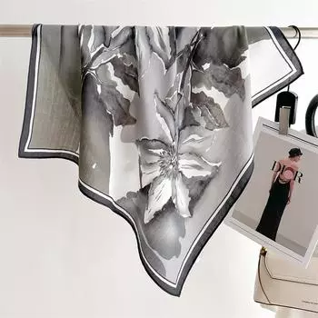 Новый модный шарф 65*65 см, шарф-топ, головные повязки, женский винтажный шарф для волос на четыре сезона, хиджаб, фуляр, бандана, женский головной платок 65X65cm