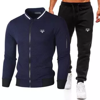 Новый модный тренд, уличный хип-хоп, мужской свободный повседневный спортивный плюшевый и толстый зимний бейсбольный костюм, комплект S серый