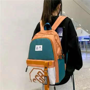 Новый модный высококачественный дизайн повседневный рюкзак для учащихся начальной школы INS корейская версия студенческого рюкзака большой вместимости синий