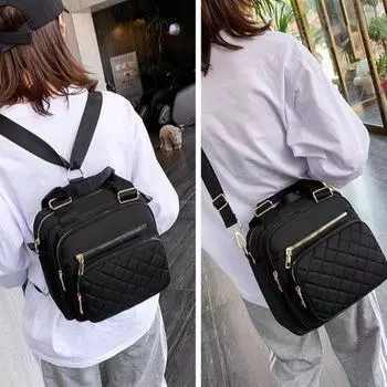 Новый модный женский рюкзак, водонепроницаемая нейлоновая сумка, многофункциональная сумка-мессенджер на одно плечо, уличная дорожная сумка