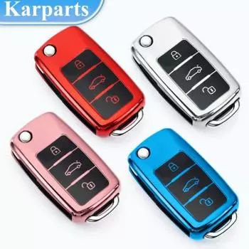 Новый мягкий чехол для автомобильного ключа из ТПУ, чехол-держатель в виде ракушки, брелок для Changan CS15 CS35 CS75 EV E-Star EADO Raeton V3 V5 V7 красный