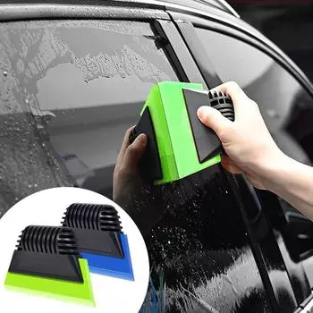 Новый мягкий силиконовый автомобильный лобовой стеклоочиститель для сушки воды, инструменты для мытья, скребок для очистки стеклоочистителя, автомобильный инструмент синий