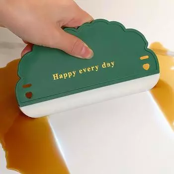 Новый мягкий силиконовый скребок для стекла в форме мини-облака, бытовые кухонные инструменты для ванной комнаты, щетка для мытья стекол автомобиля 1PCS жёлтый