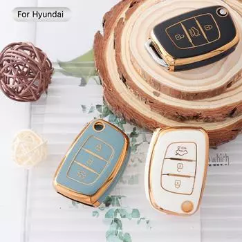 Новый мягкий складной чехол для автомобильного ключа из ТПУ для Hyundai Tucson Sonata Santa Fe Elantra Accent Solaris Verna ix25 ix35 i20 i30 i40